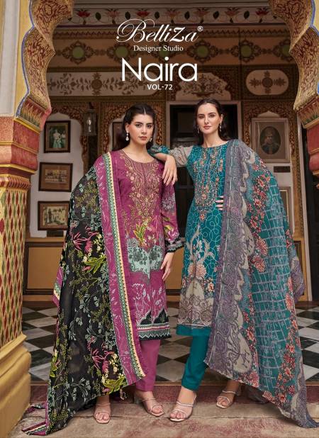 Naira Vol 72 By Belliza Cotton Printed Dress Material Wholesale Clothing Suppliers In India